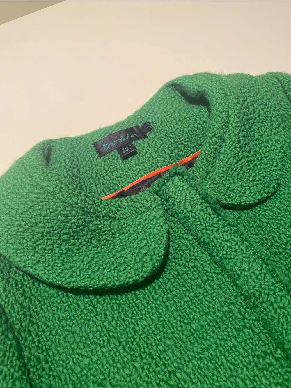 Green Wool Boden Women’s Size 12 Jacket - Picture 2 of 12